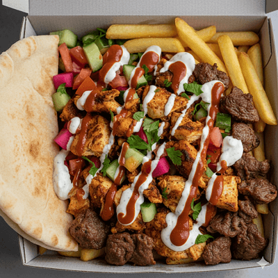 Regular Mix Lamb Donner & Chicken Shawarma 